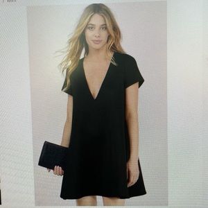 Tobi swing along black shift dress